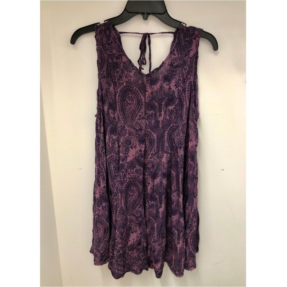 UO Ecote Pink/Purple Paisley Dress Size Small